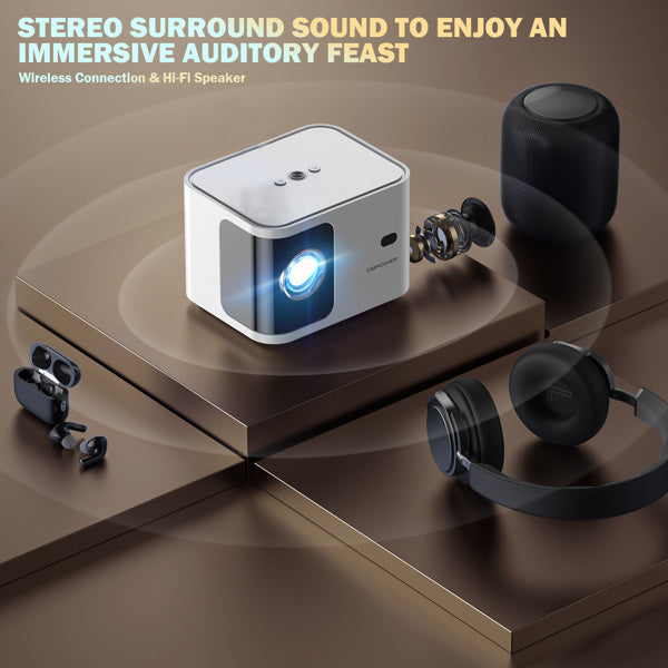 DBPOWER H89 720P Projector With Motorized Focus 5G-It Is Prohibited To Sell On Amazon, Walmart, And Temu Platforms, And It Will Not Be Shipped On Weekends